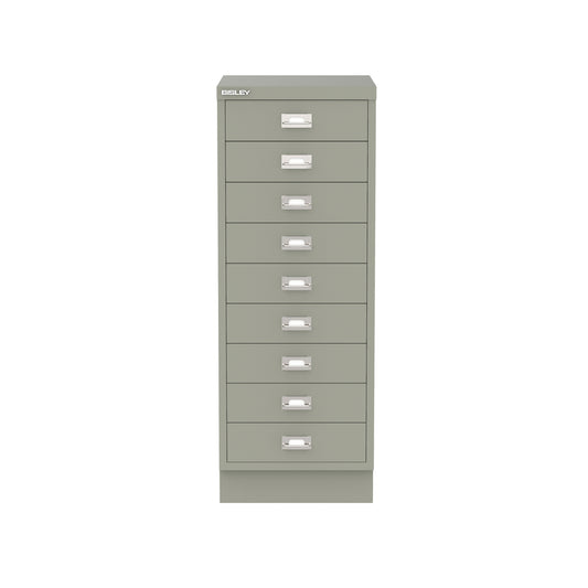 Bisley A3 Series MultiDrawer - A3 9 Drawer Filing Cabinet Goose Grey - Industrious Decor