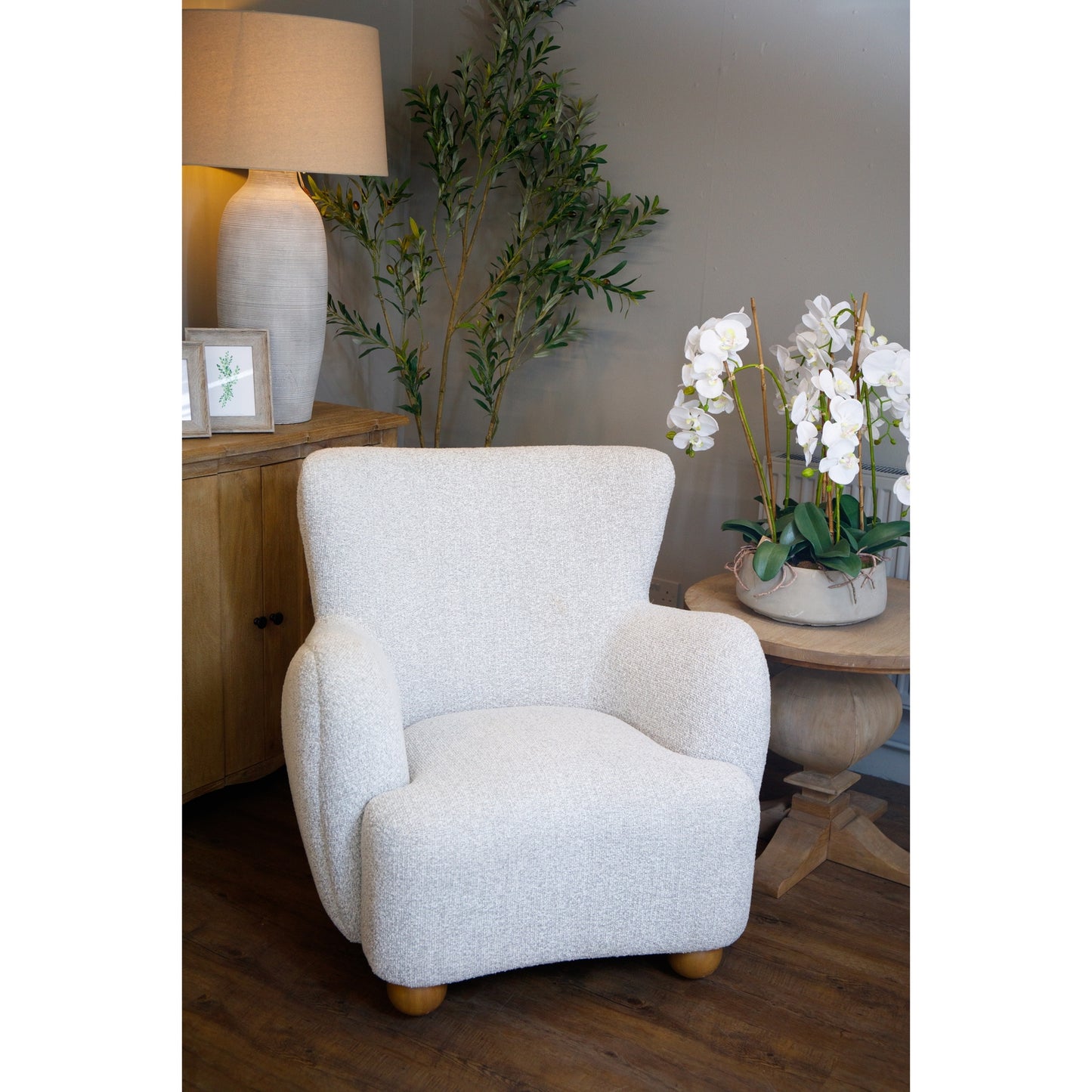 Avery Bouclé Accent Chair