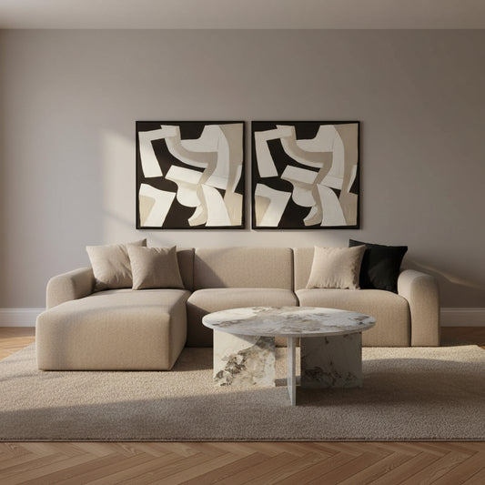 Nord Coffee Table – Calacatta - Industrious Decor