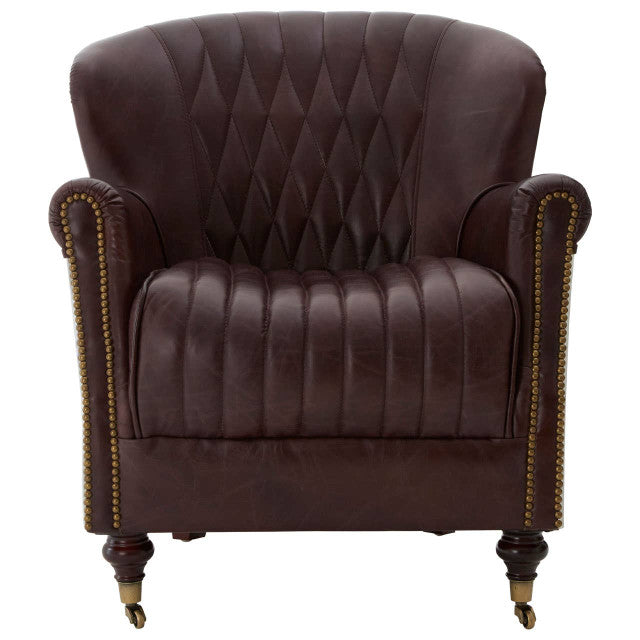 Orlando Leather Arnchair - Industrious Decor