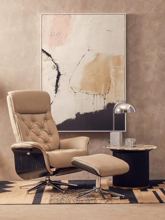 Hawkins Recliner & Footstool | Gentleman's Club Collection - Industrious Decor