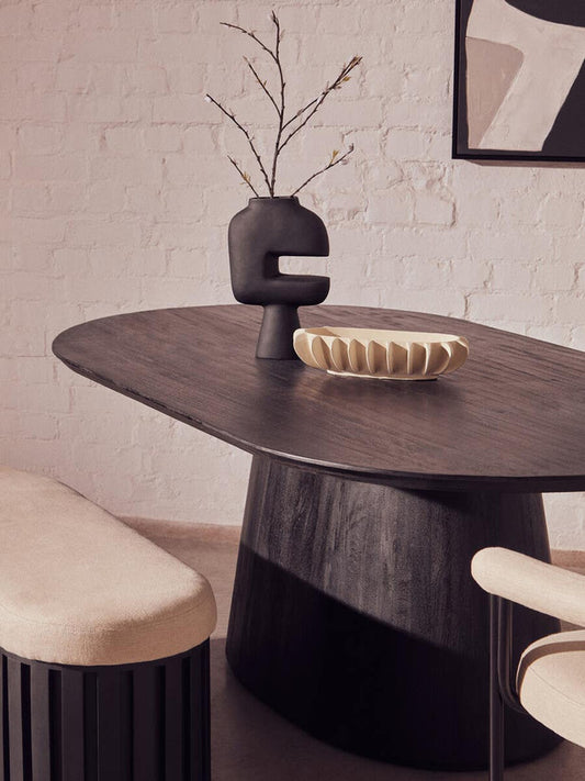 Pedra Oval Dining Table - Industrious Decor