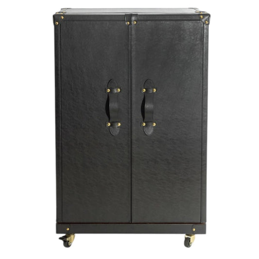 Orient Leather Bar Cabinet