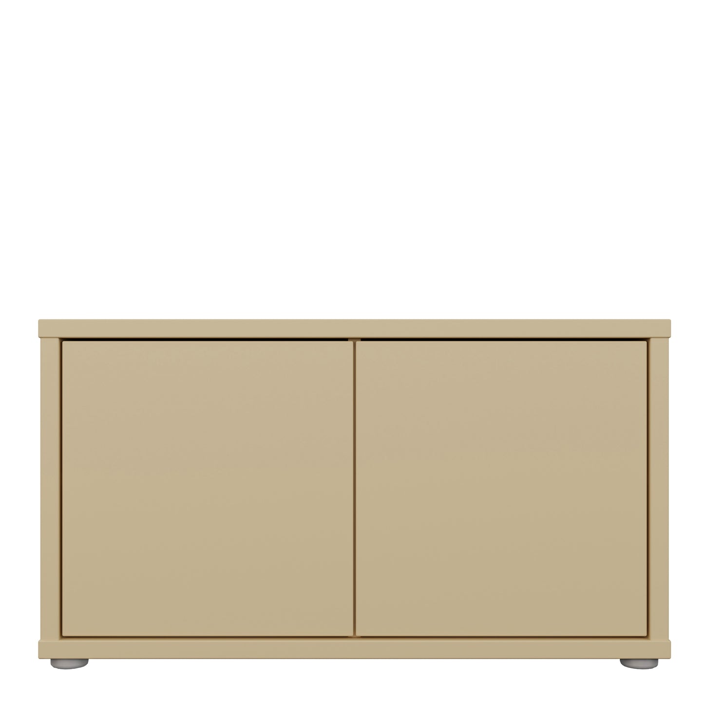 Bloc 2 Door Storage Bench in Butter Yellow - Industrious Decor