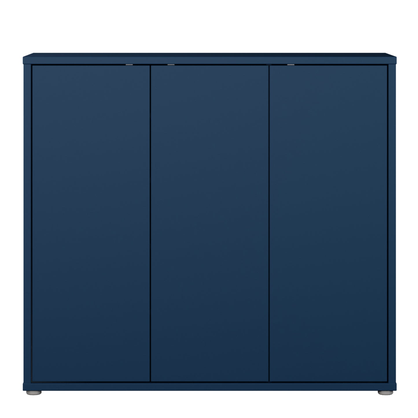 Bloc 3 Door Shoe Cabinet in Night Blue - Industrious Decor