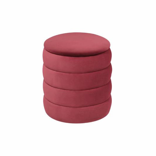 Bobble Stool Crib 5 — Berry Velvet - Industrious Decor