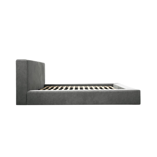 Bowery Double Bed — Grey - Industrious Decor