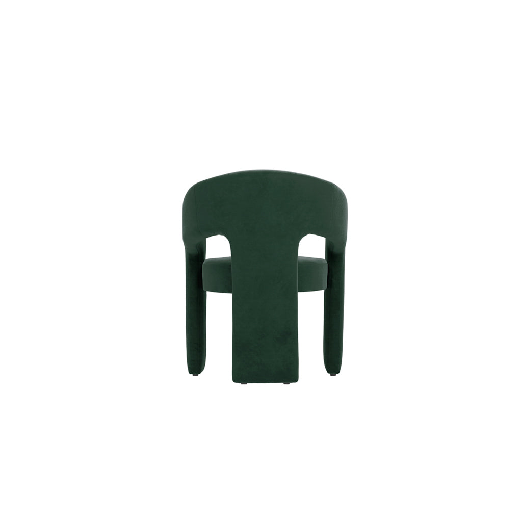 Jess Curve Dining Chair — Forest Green - Industrious Decor