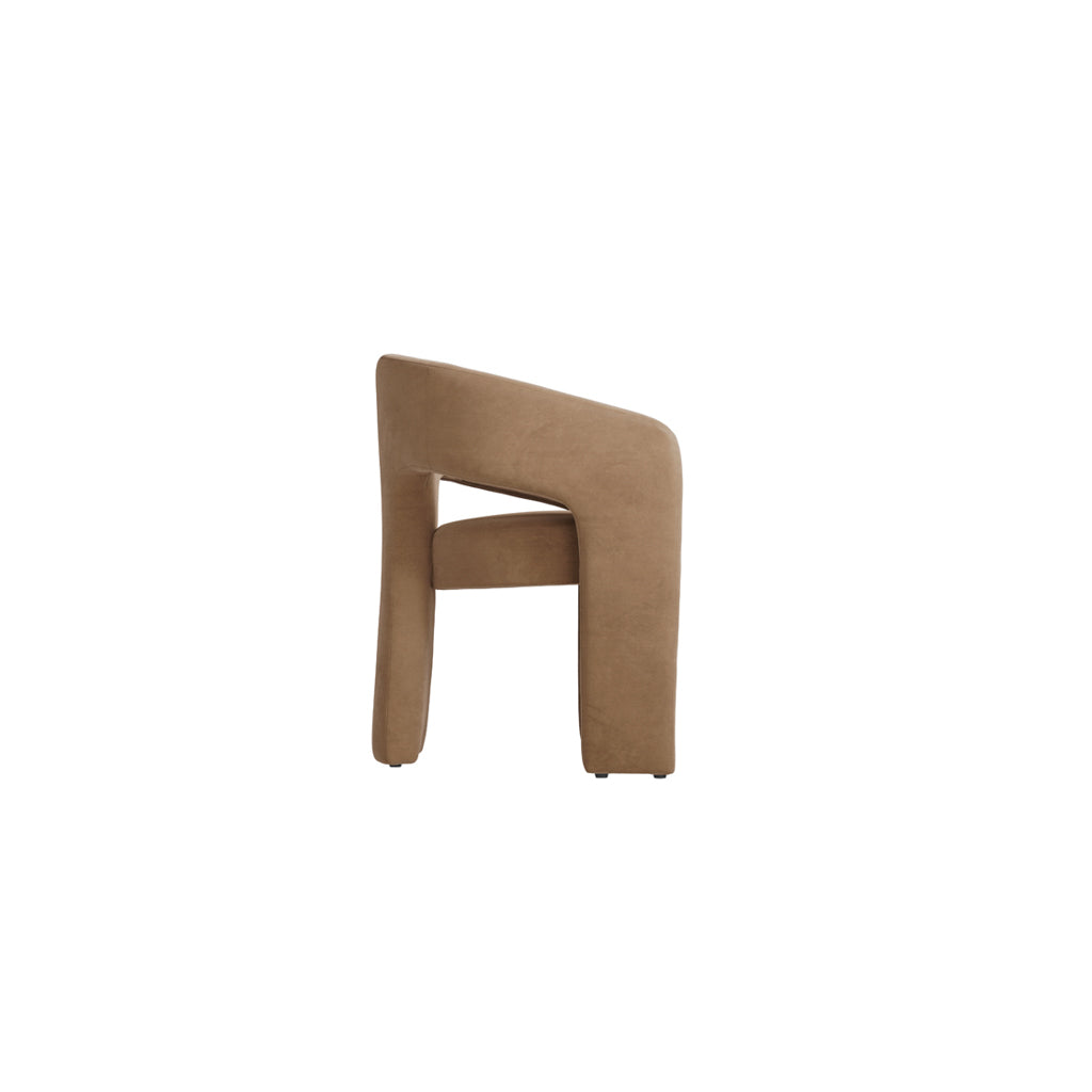 Jess Curve Dining Chair — Mole - Industrious Decor