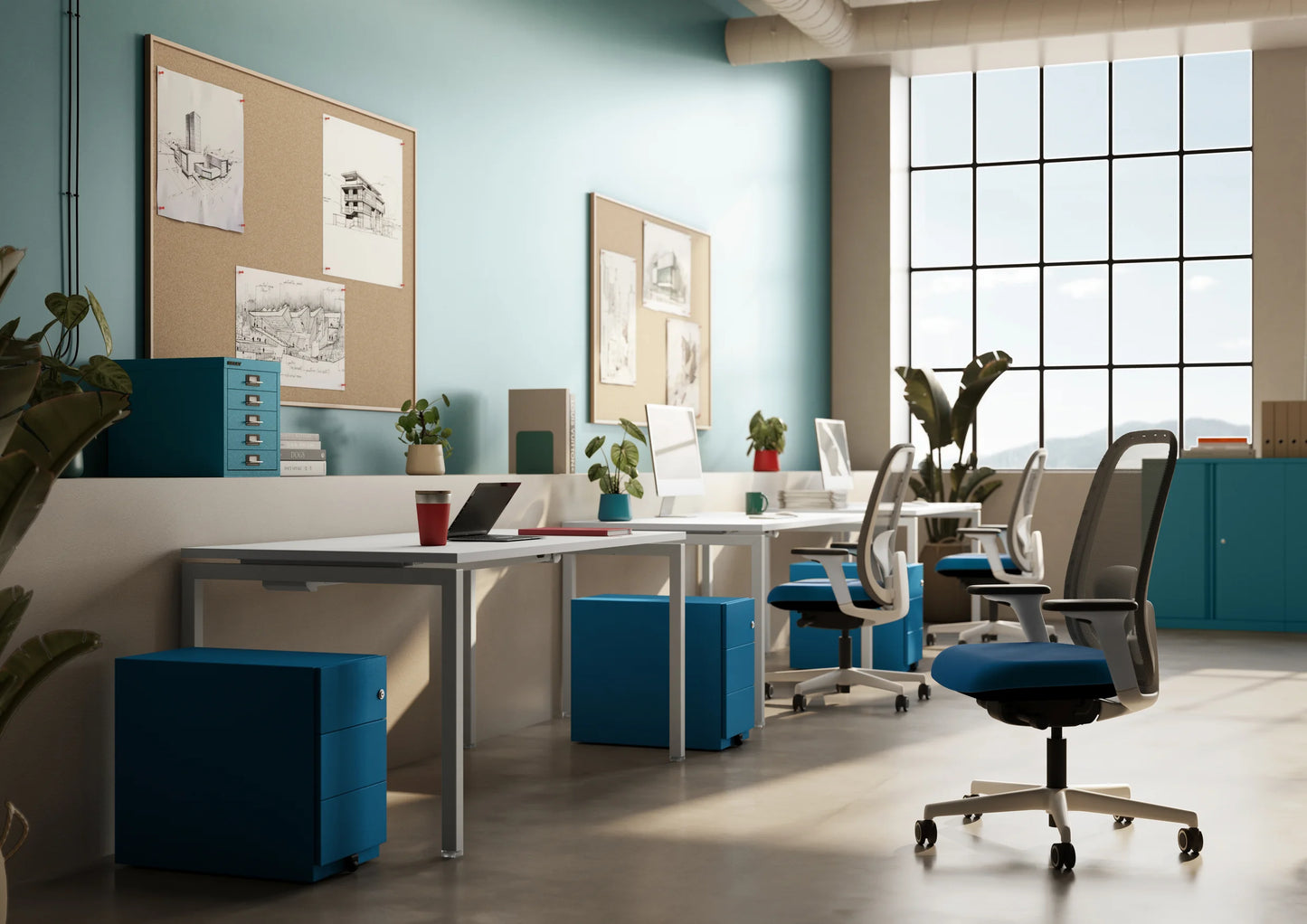 Goalpost Frame Desk 1400 Single