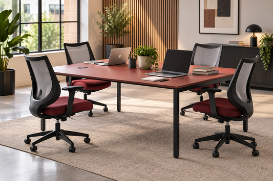 ID Workplace Bench Desk – 2 Person - Industrious Decor