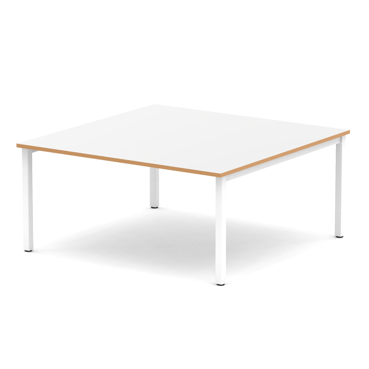 Vantage Plus 1600mm Square Boardroom Table 1600 White - Industrious Decor