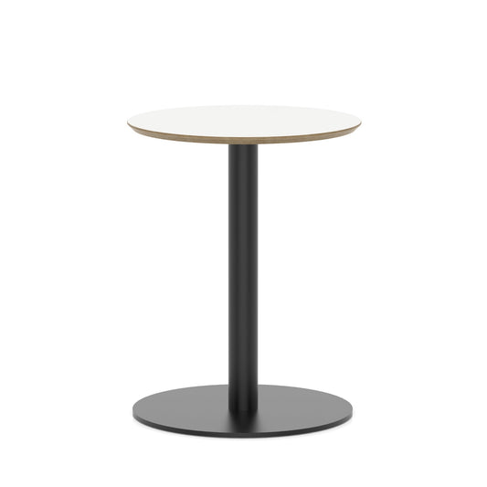 Arlo Round Bistro Table – Disc Base – Black White 600 - Industrious Decor