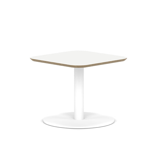 Arlo Square Bistro Coffee Table With Disc Base - Industrious Decor