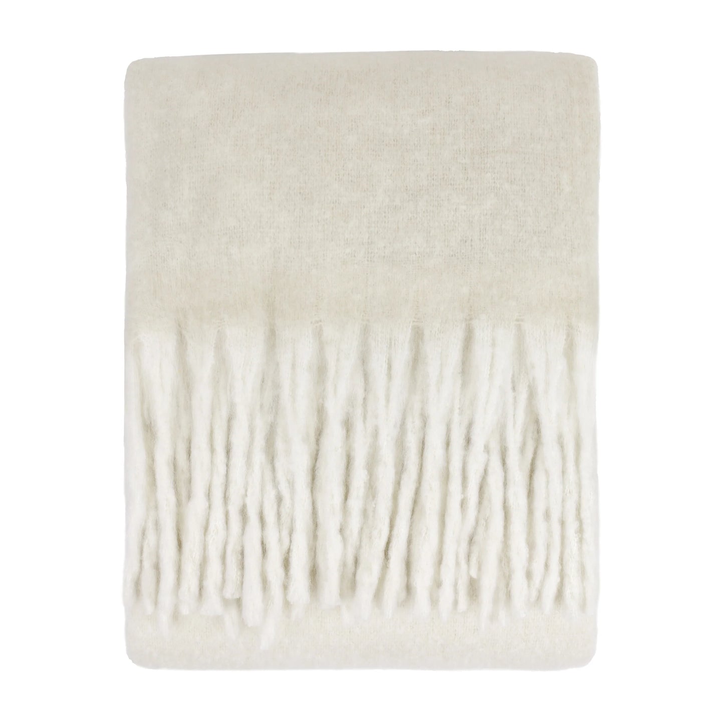 Ecru Luxe Ombre Throw