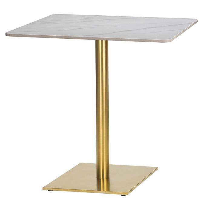 Calacatta Square Ceramic Table - Industrious Decor