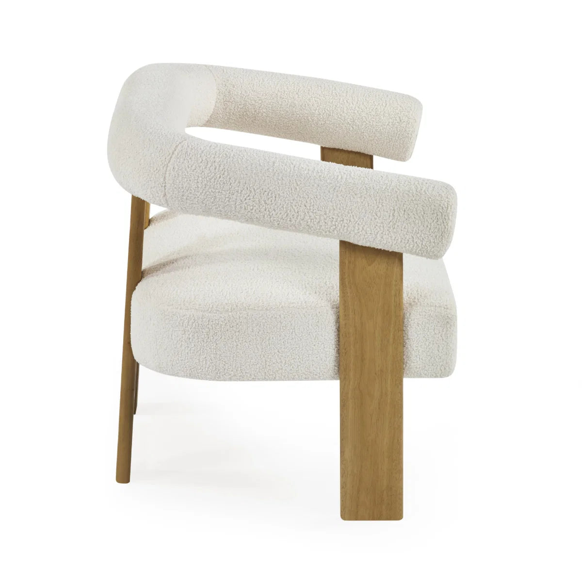 Fresco Boucle Accent Chair - Industrious Decor