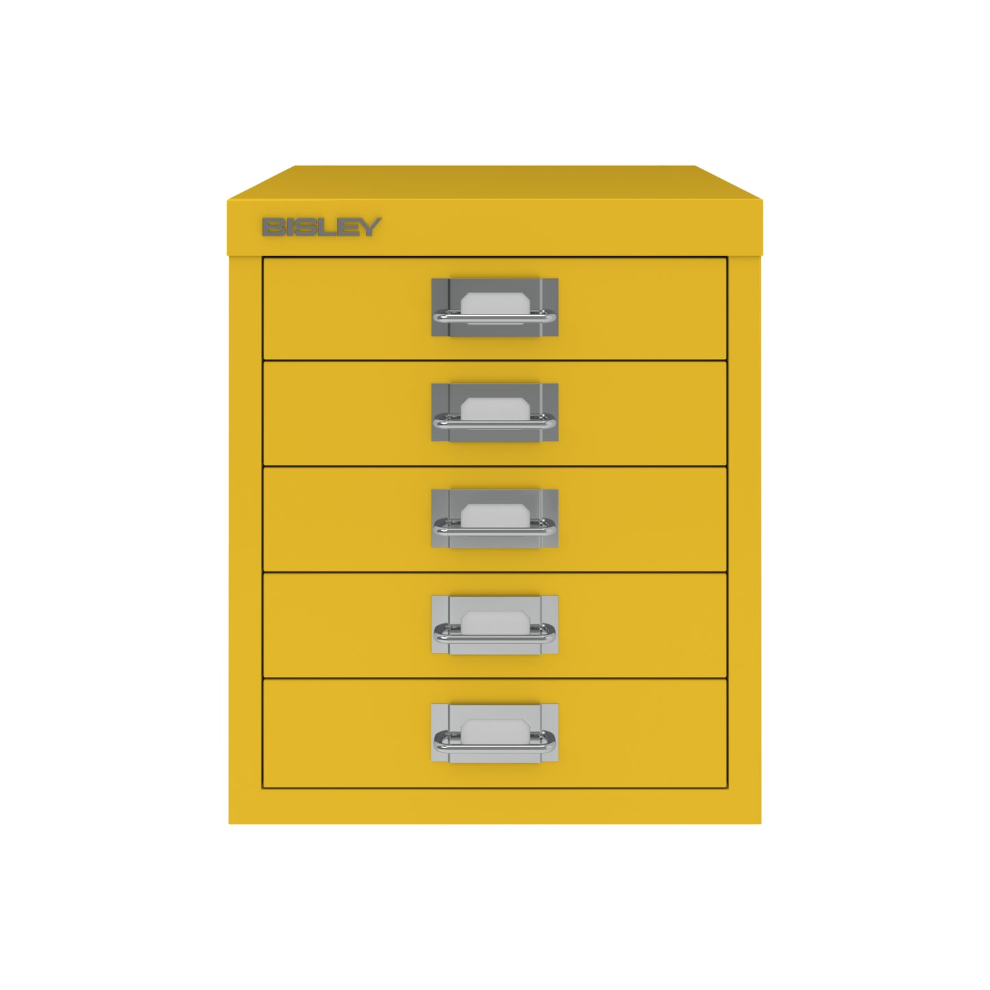 Bisley 12 Series MultiDrawer - A4 5 Drawer Filing Cabinet Yellow - Industrious Decor