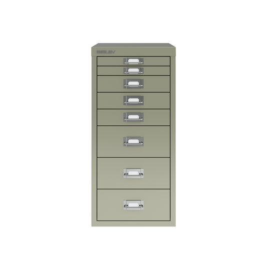Bisley 29 Series MultiDrawer - A4 8 Drawer Filing Cabinet Goose Grey - Industrious Decor