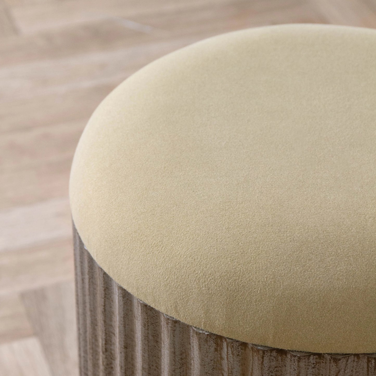 Ribbed Storage Stool