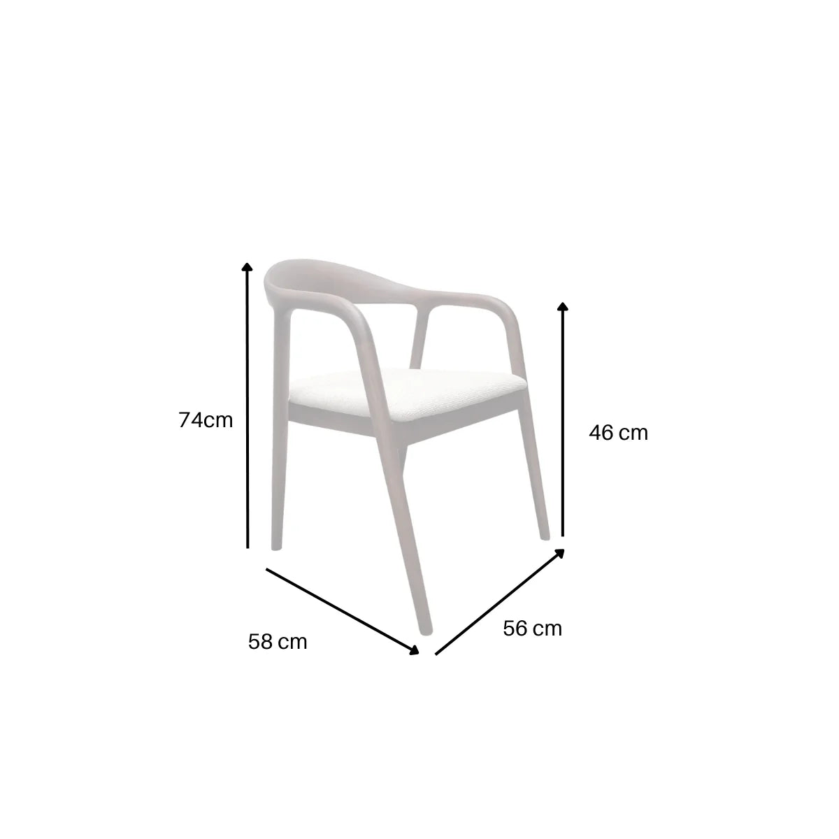 Ronnie Dining Chair Sold in Pairs - Industrious Decor