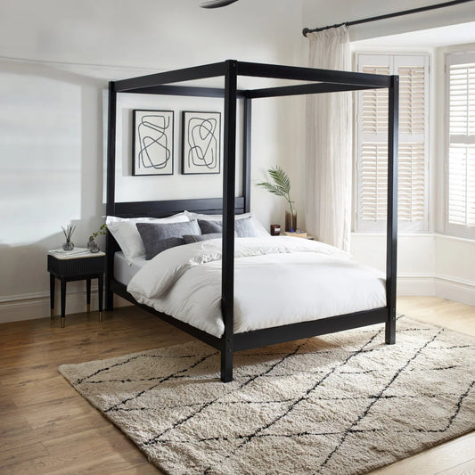 Isla Canopy Bed | Premium Four-Poster Bed Frame - Industrious Decor