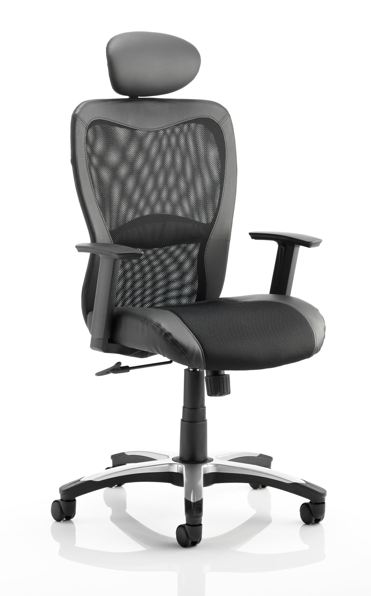 Victor II Mesh Back Executive Office Chair with Arms With Headrest With Height Adjustable Arms - Industrious Decor