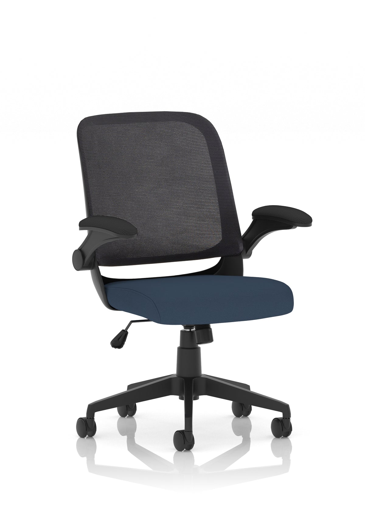 Crew Task Operator Mesh Chair With Folding Arms Bespoke Quest Whelk - Industrious Decor