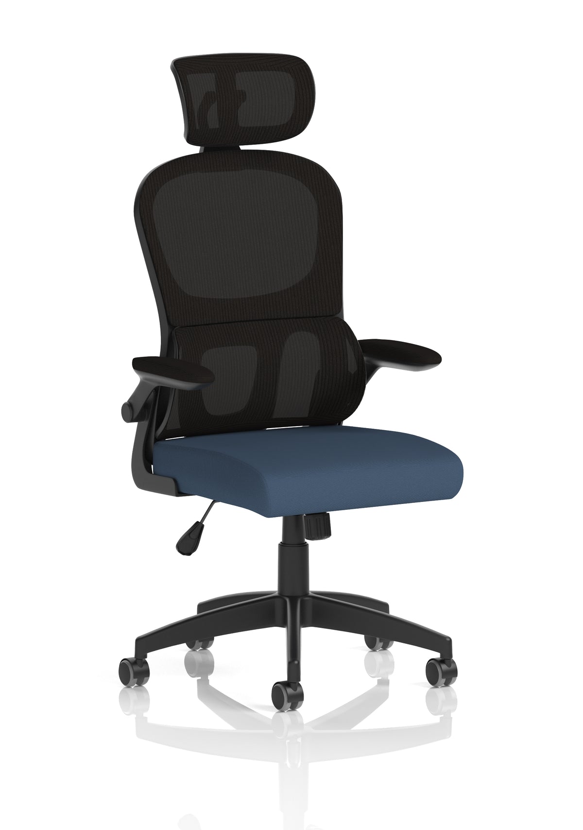 Iris Task Operator Mesh Back Fabric Seat With Headrest Bespoke Quest Whelk - Industrious Decor