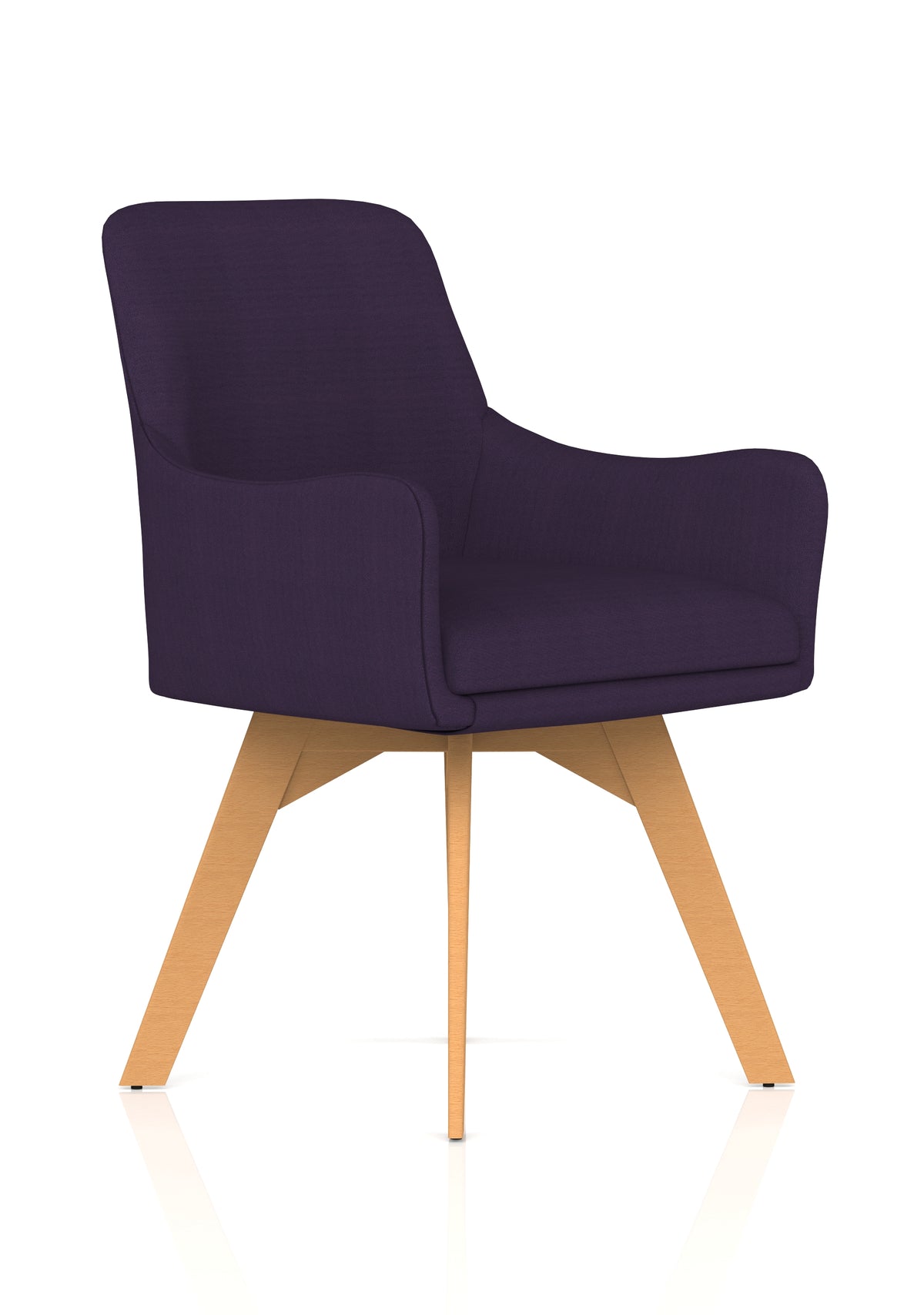 Marden Bespoke Upholstered Visitor Chair Bespoke Tansy Purple - Industrious Decor