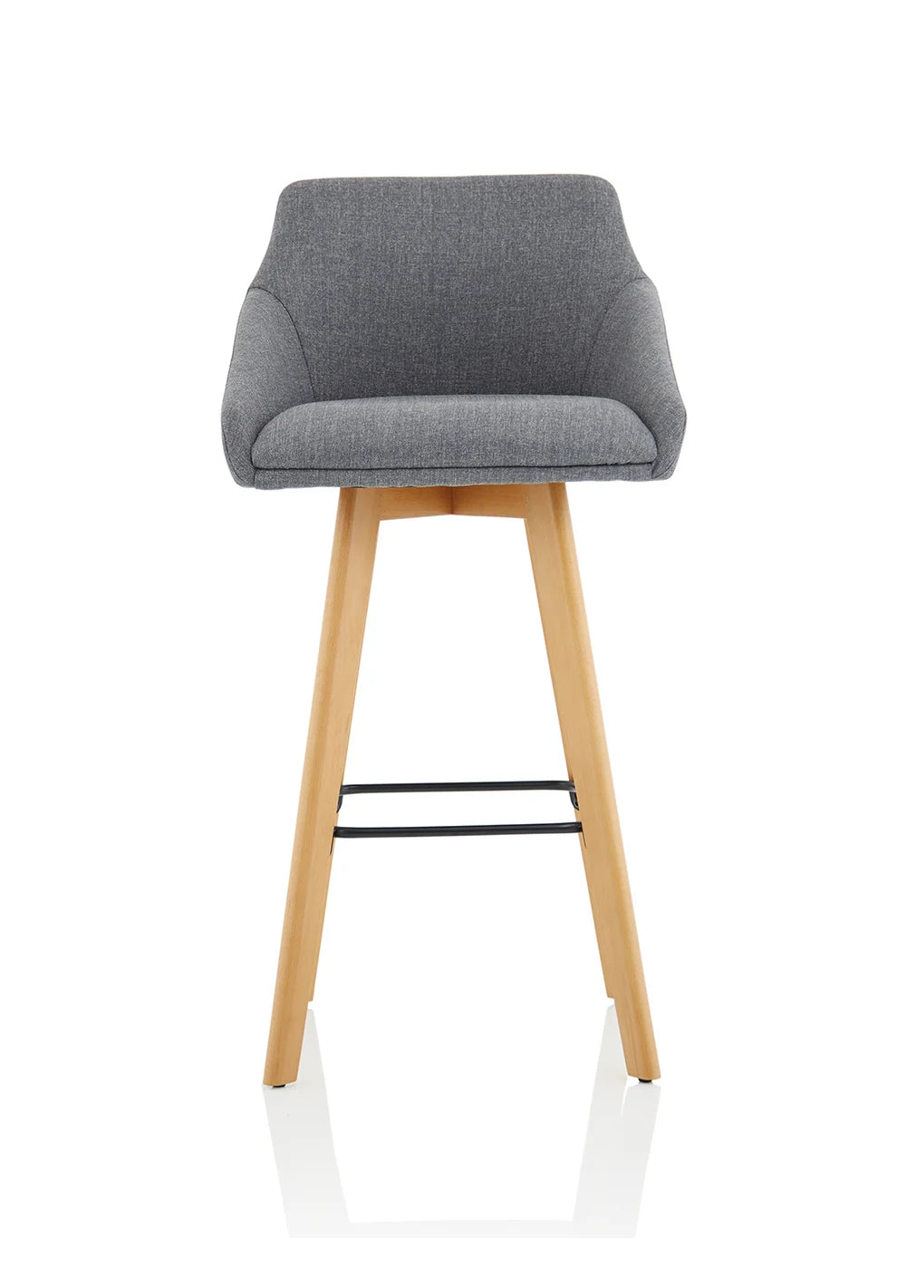 Marden Upholstered High Stool in Grey - Industrious Decor