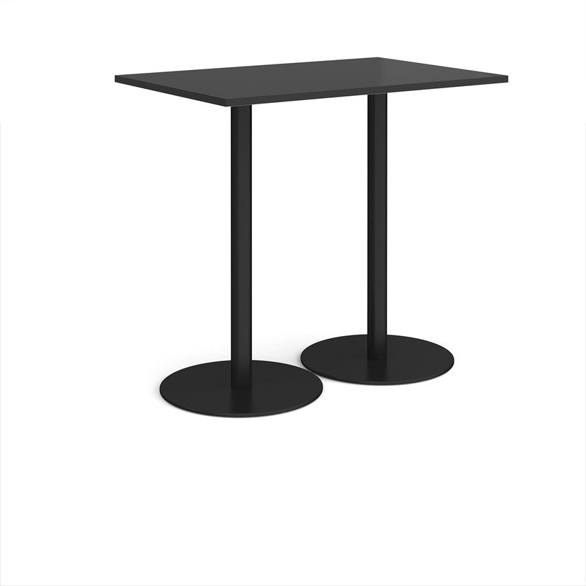 Paisa Double Base Dining Table Black Base