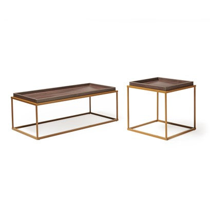 Gilded Side Table - Industrious Decor