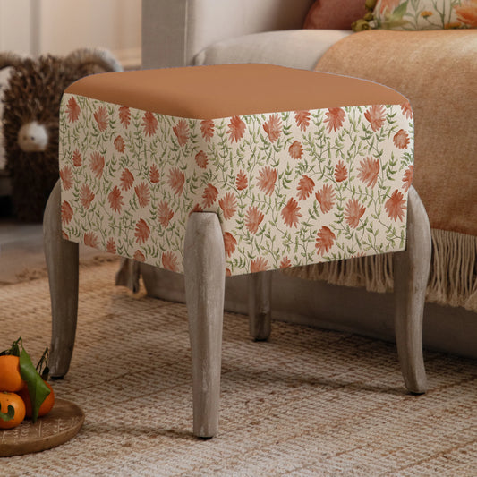 Elai Terracotta Printed Stool