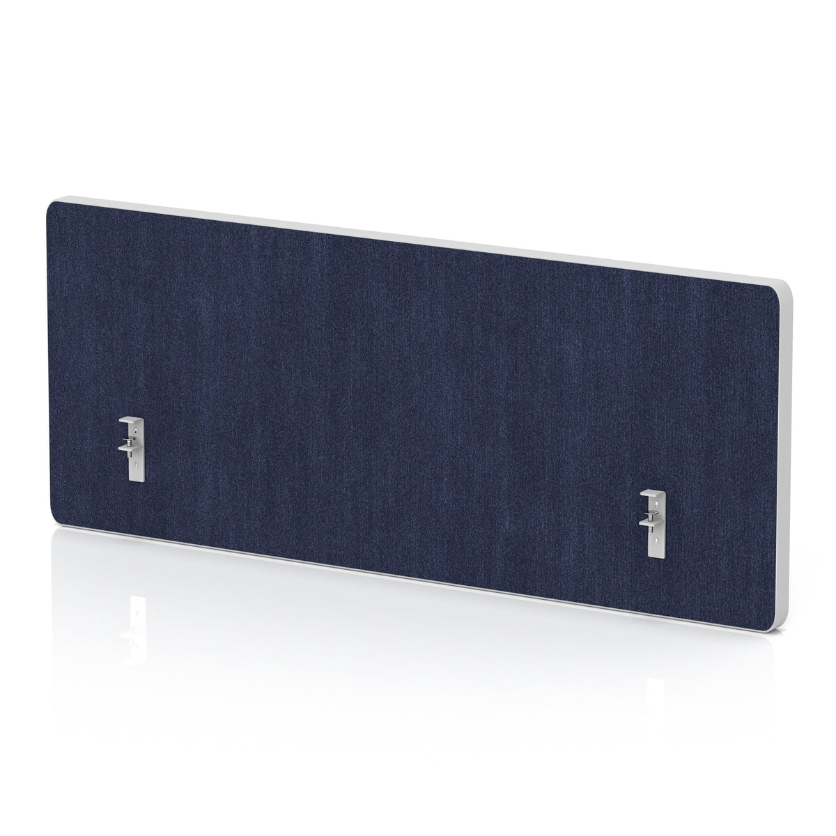 Commercial Acoustic Oblong Desk Screen – 300mm Royal Blue 800 - Industrious Decor