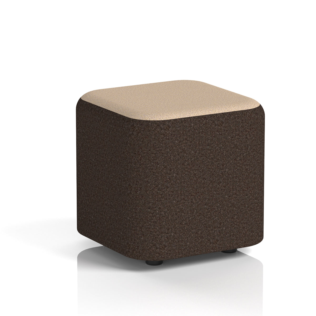 Commercial Square Stool – Two Tone | Crib 5 Contract Synergy - Wed Body Affix Top - Industrious Decor