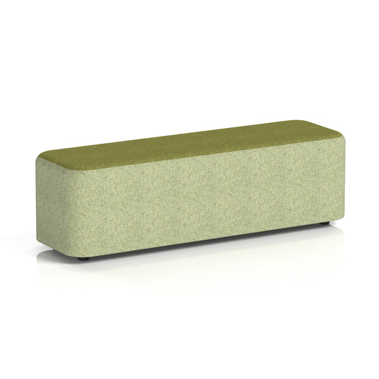 Commercial Large Rectangular Stool – Two Tone | Crib 5 Contract Rivet - Burnish Body Olive Top - Industrious Decor