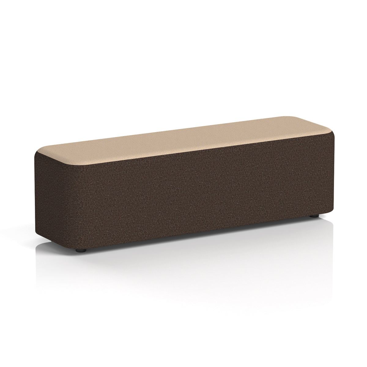 Commercial Large Rectangular Stool – Two Tone | Crib 5 Contract Synergy - Wed Body Affix Top - Industrious Decor