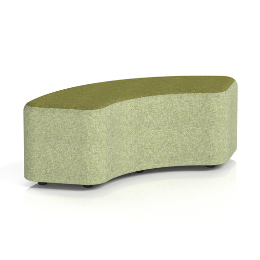 Commercial 90° Curved Stool Two Tone | Crib 5 Contract Rivet - Burnish Body Olive Top - Industrious Decor