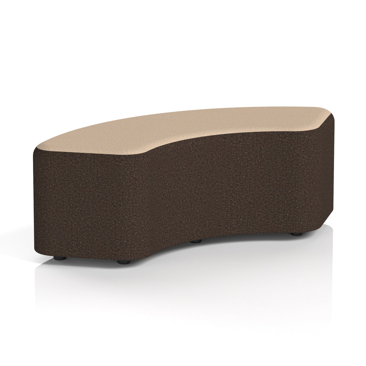 Commercial 90° Curved Stool Two Tone | Crib 5 Contract Synergy - Wed Body Affix Top - Industrious Decor