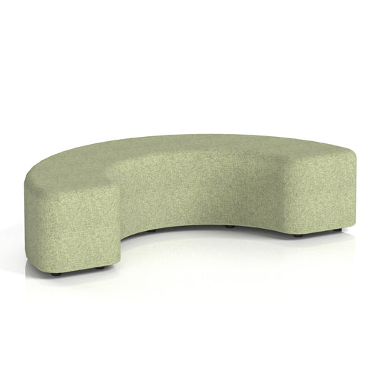 Commercial 180° Curved Stool – Single Tone | Crib 5 Contract Rivet - Burnish Body And Top - Industrious Decor