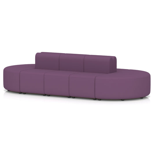 Commercial Capsule Island Seating – 10 Seater Low Back – Crib 5 Prime - Industrious Decor