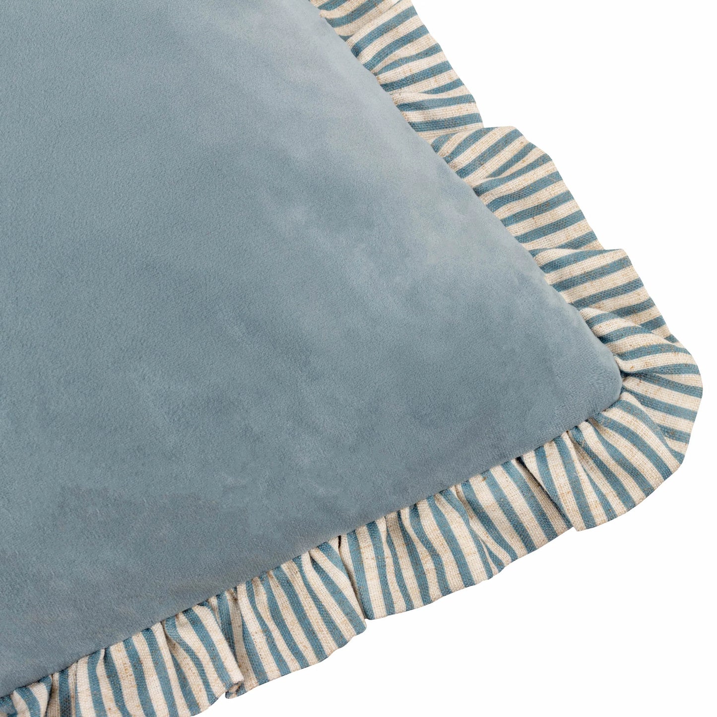 Stripped Ruffle Cushion