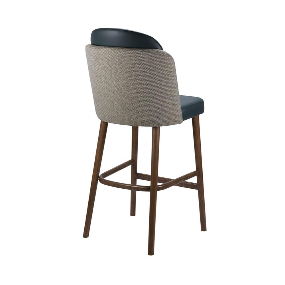 Saxton Upholstered Bar Chair - Industrious Decor