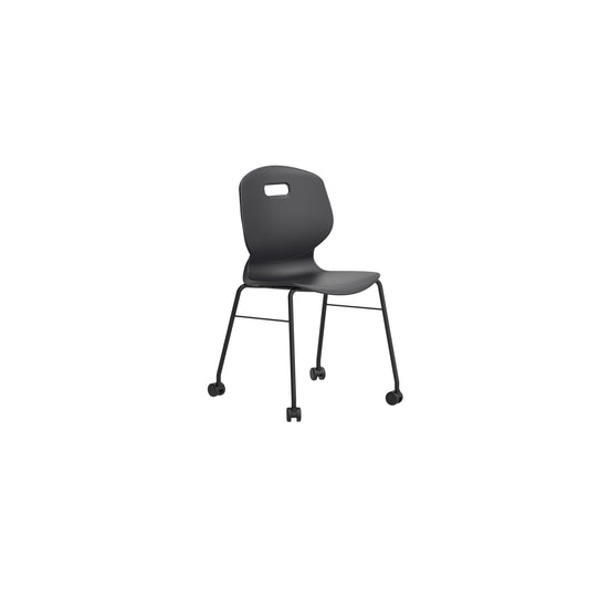 Edren Mobile Classroom Chair Size 6 Anthracite - Industrious Decor