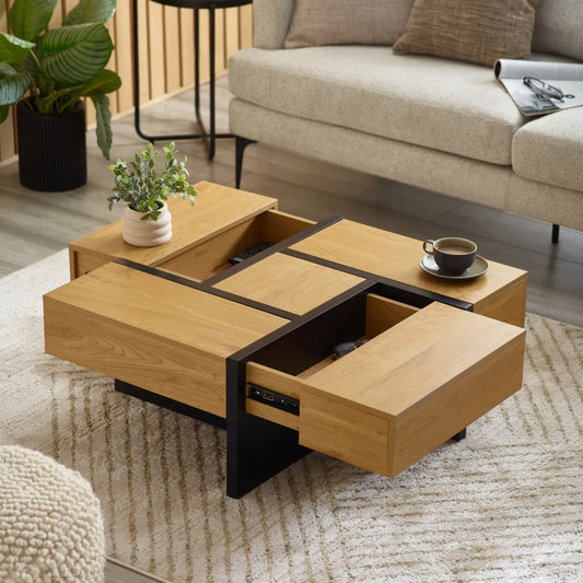 Modular Storage Coffee Table - Industrious Decor