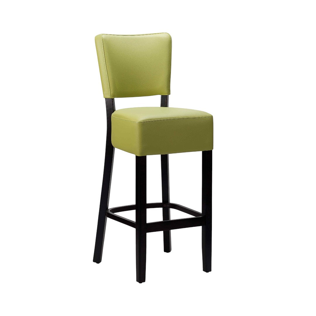 The Clerkenwell Bar Stool | Contract Grade | In Stock Lime Green Black Legs - Industrious Decor