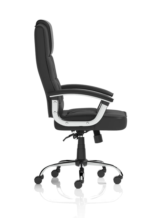 Farleigh Deluxe High Back Black Executive Office Chair with Arms