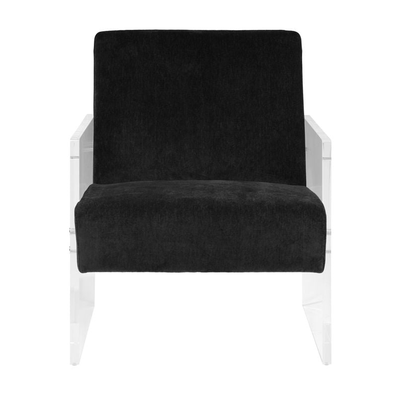 Lucite Armchair Black - Industrious Decor