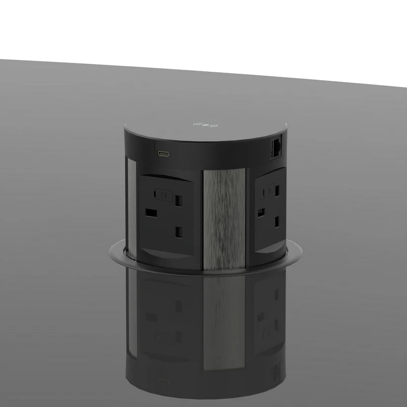 Vivo Gloss Writable Boardroom Table with Integrated Power